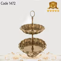 ظرف 2 طبقه برنجی هندی کد 1472