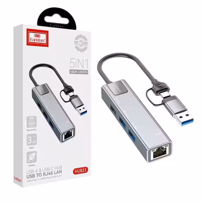 هاب 4 پورت Type-C /USB ارلدام ET-HUB23