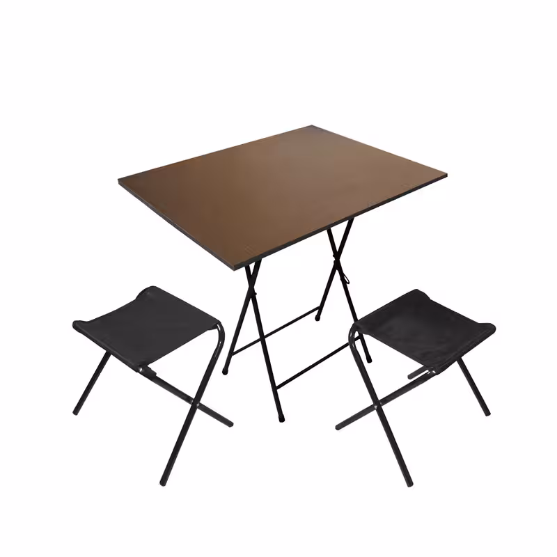 میز و صندلی سفری میزیمو مدل برزنتی مجموعه 3 عددی