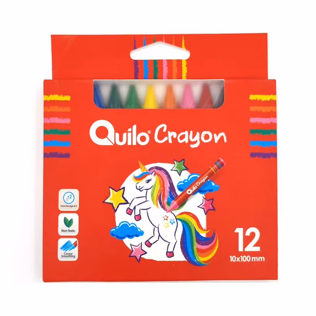 مداد شمعی کویلو  12 رنگ  100*10