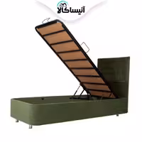 تخت باکس فلزی جک دار رویال یکنفره سایز 200×120 سانتی متر بهمراه تاج