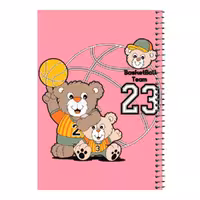 دفتر مشق 80 برگ اس جی مدل بسکتبال