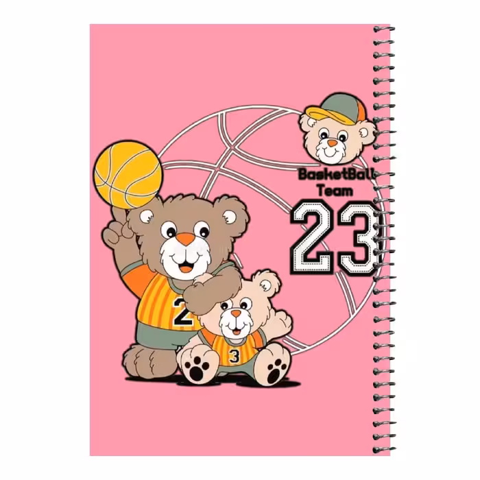 دفتر مشق 80 برگ اس جی مدل بسکتبال