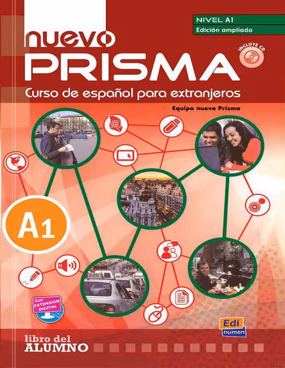 کتاب آموزش اسپانیایی پریسما Nuevo Prisma A1