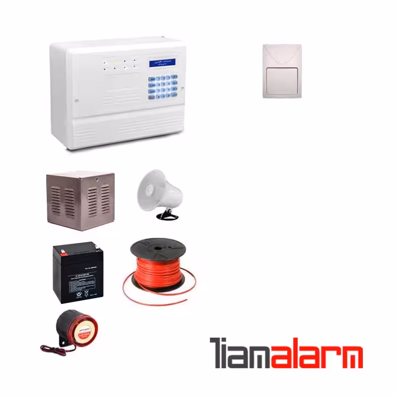 پکیج دزدگیر اماکن باسیم مدل فایروال سیم کارتی و تلفنی F10F1