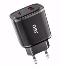 خرید شارژر دیواری 20 وات جی بی کیو مدل HC-NP20 I به همراه کابل Lightning قیمت روز