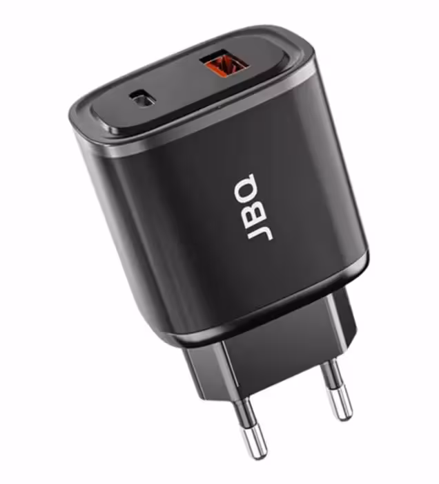 خرید شارژر دیواری 20 وات جی بی کیو مدل HC-NP20 I به همراه کابل Lightning قیمت روز