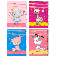 دفتر مشق 50 برگ دایان مدل حاشیه دار کیوت کد 54642 بسته 4 عددی | چاوه