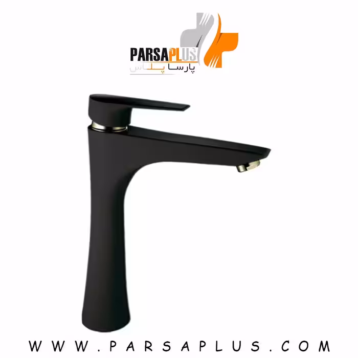 شیر روشویی البرز روز پایه بلند مدل کارن مشکی