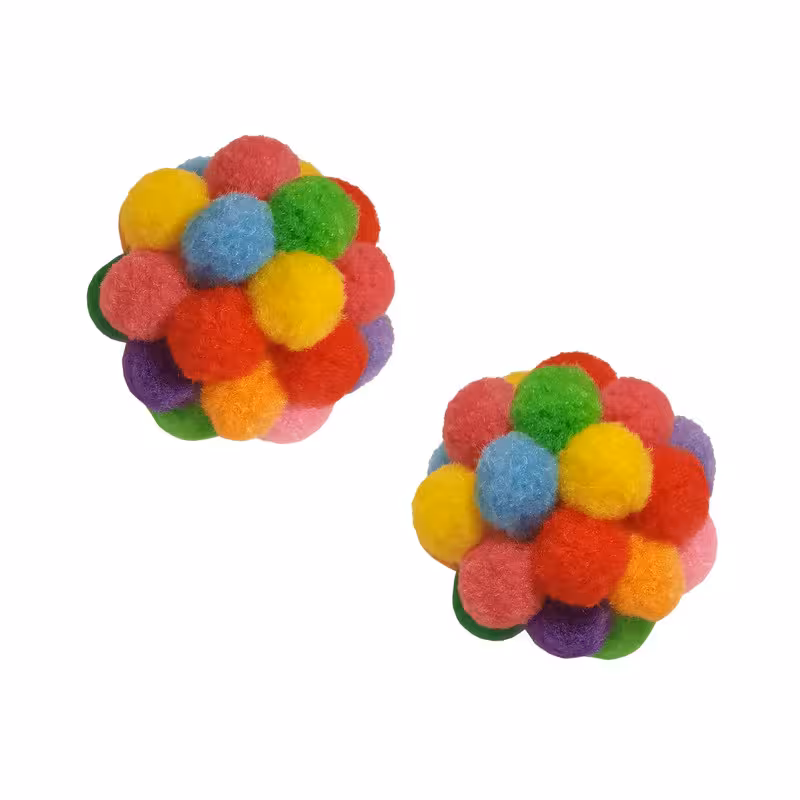 اسباب بازی سگ و گربه مدل pom pom کد03 مجموعه 2 عددی | چاوه