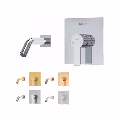 ملزومات شیر روشویی توکار کلار مدل فلت کلاسیک