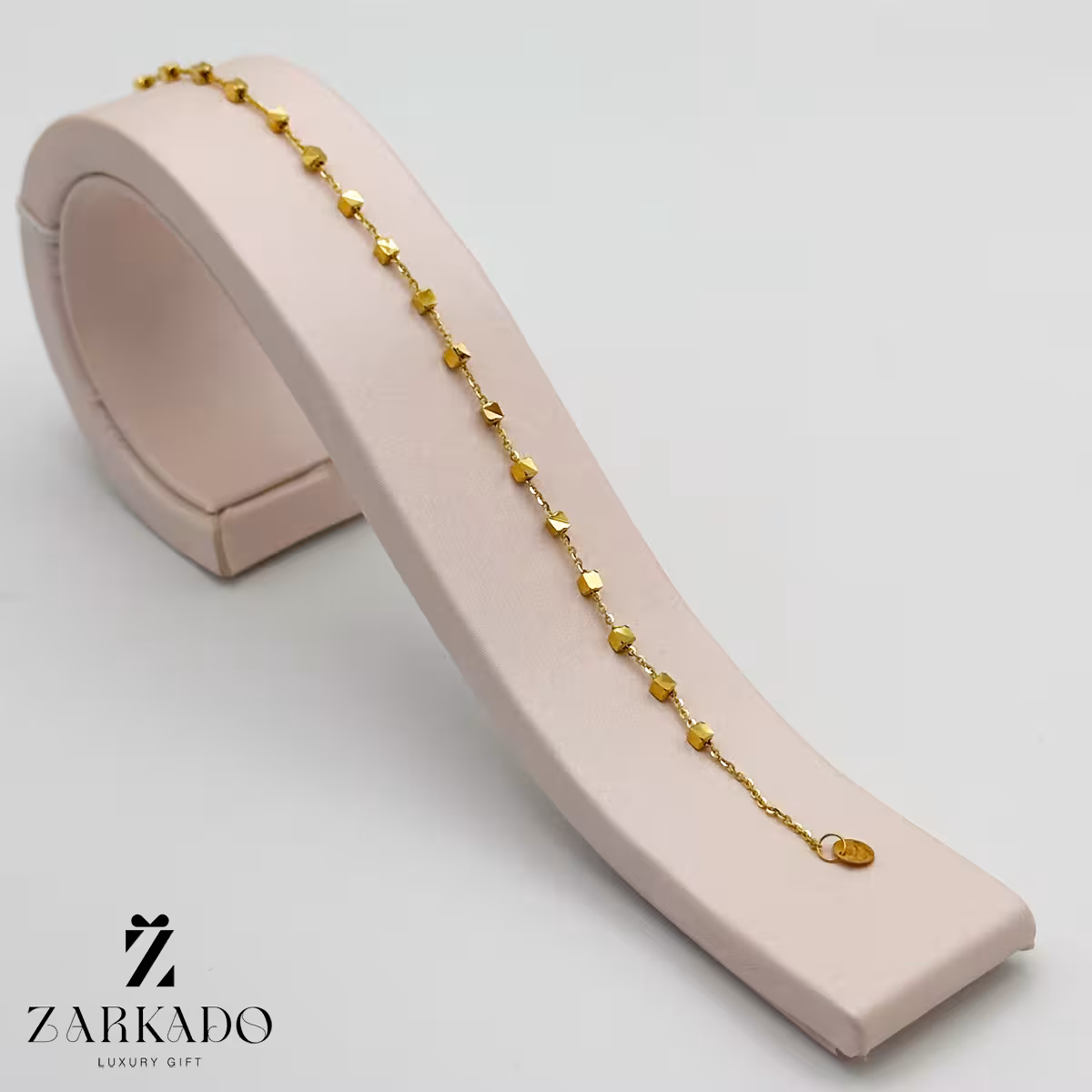 دستبند طلا مکعبی کد B3558