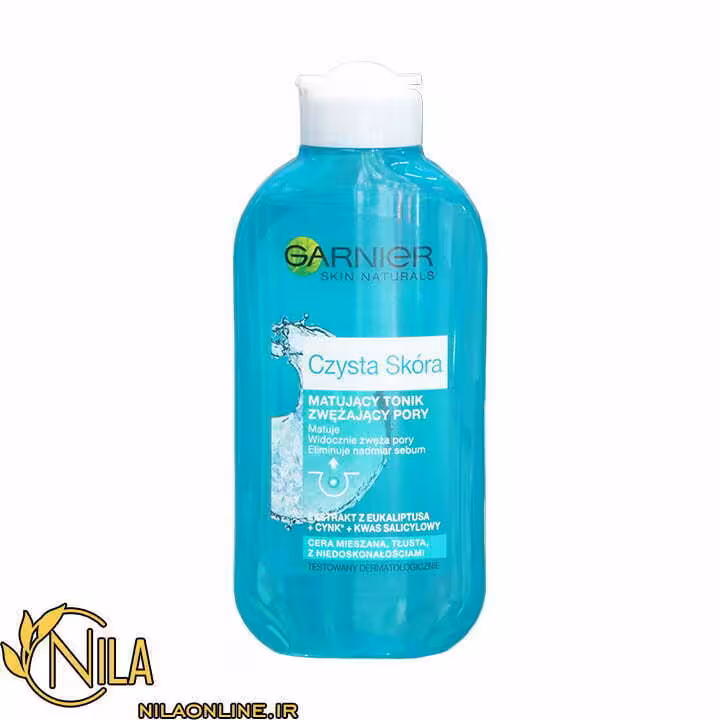تونر پاکسازی گارنیر کننده پوست حاوی عصاره اکالیپتوس GARNIER Czysta Skora حجم 200 میلی لیتر
