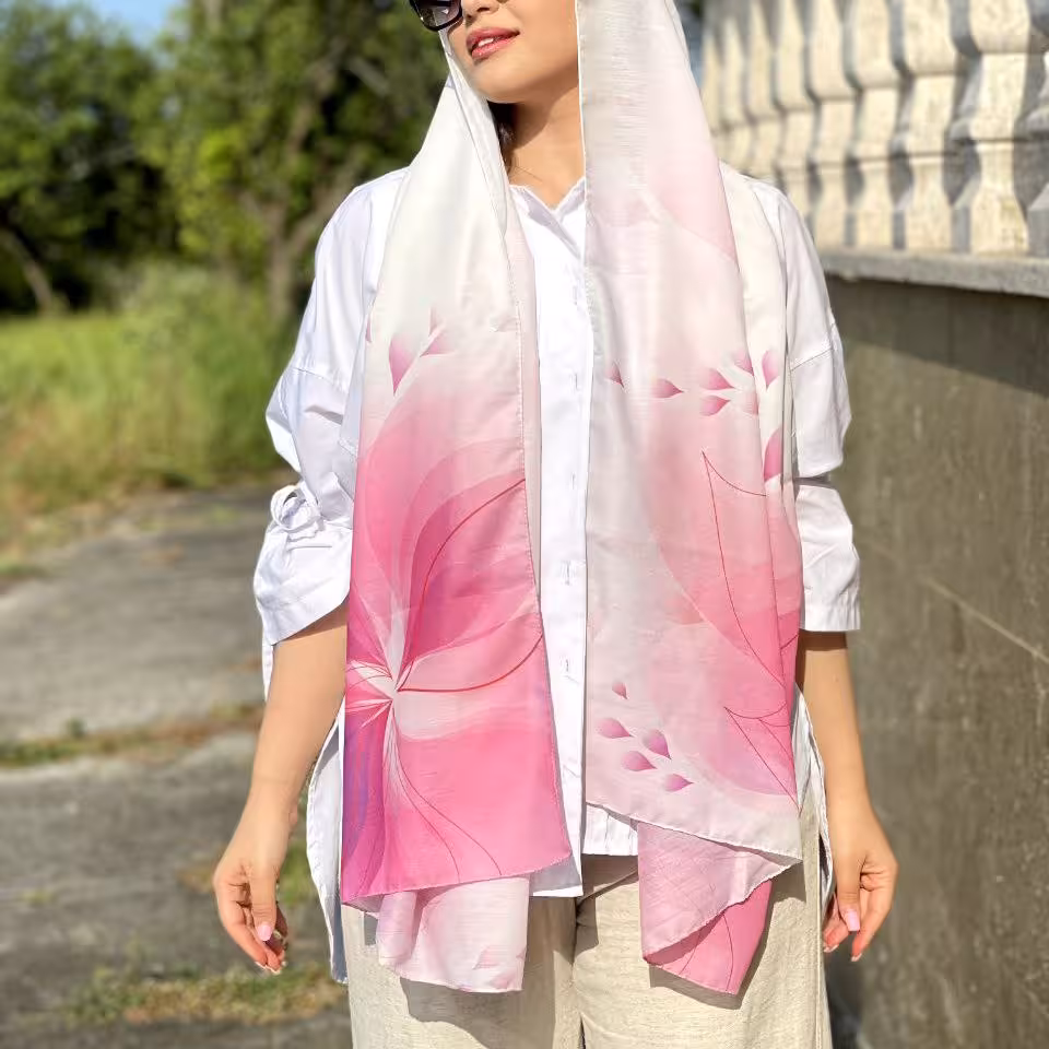 شال نخی مزونی جنس نخ اعلا درجه  1 کیفیت تضمینی خنک سبک ایستایی عالی ارسال رایگان به سراسر ایران 