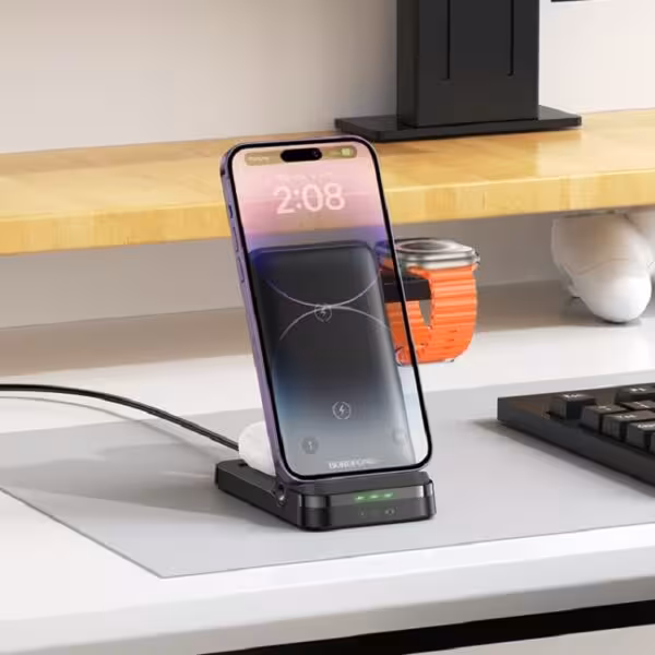 شارژر وایرلس 3IN1 بروفون مدل BQ33