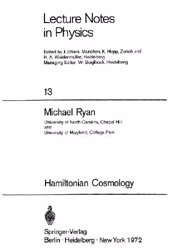 خرید و دانلود نسخه کامل کتاب Hamiltonian Cosmology