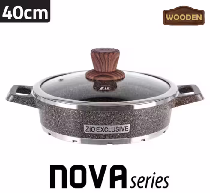 ماهیتابه گرد گرانیتی مدل نوا 8402 سایز 40 زیو / ZIO NOVA ZLC-8402-40