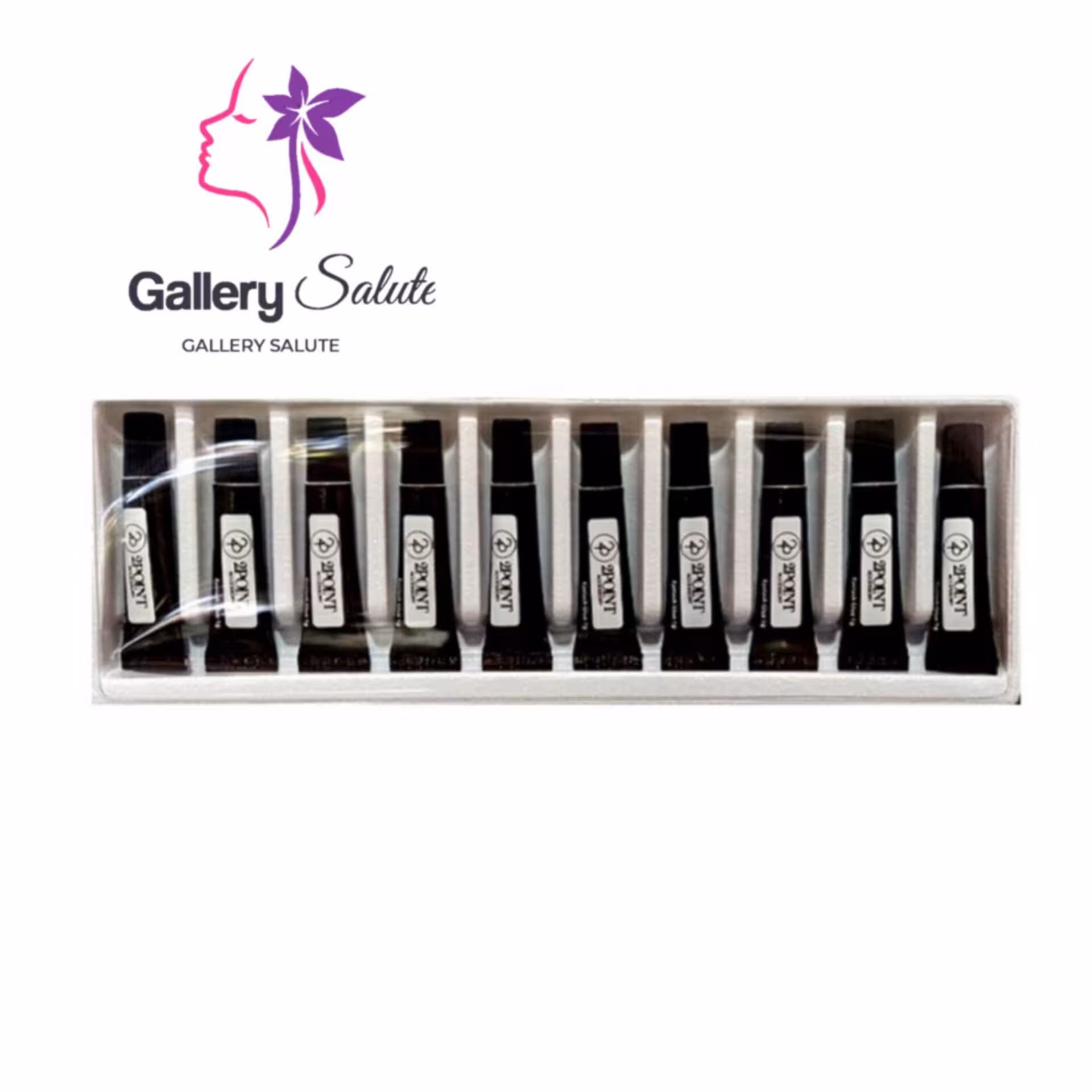 چسب مژه 1 گرمی توپوینت بسته 10 عددی 2Point Eyelash Glue 1g