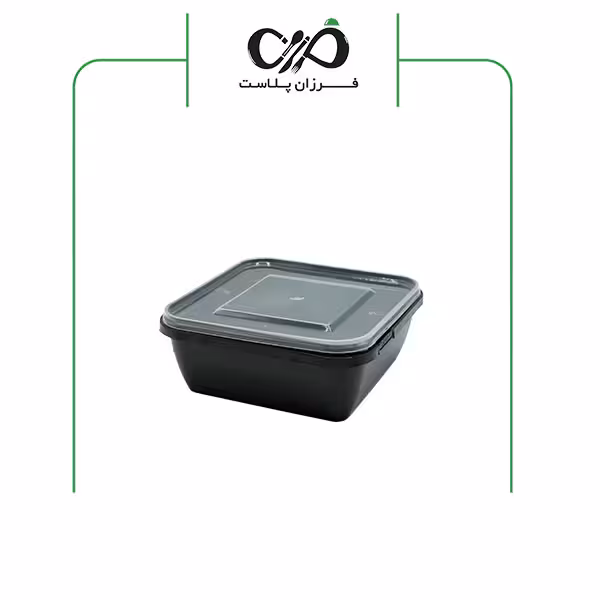 ظرف یکبار مصرف هات دليوري ( مربع ) مدل SLS 750 طب پلاستیک (300 عددی)