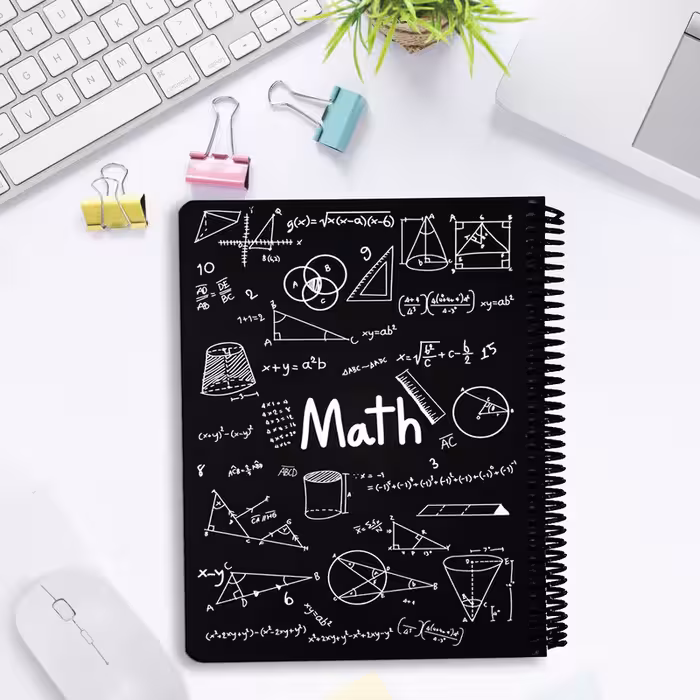 دفتر مشق 100 برگ دات نوت طرح ریاضی مدل هارد کد B05 | چاوه
