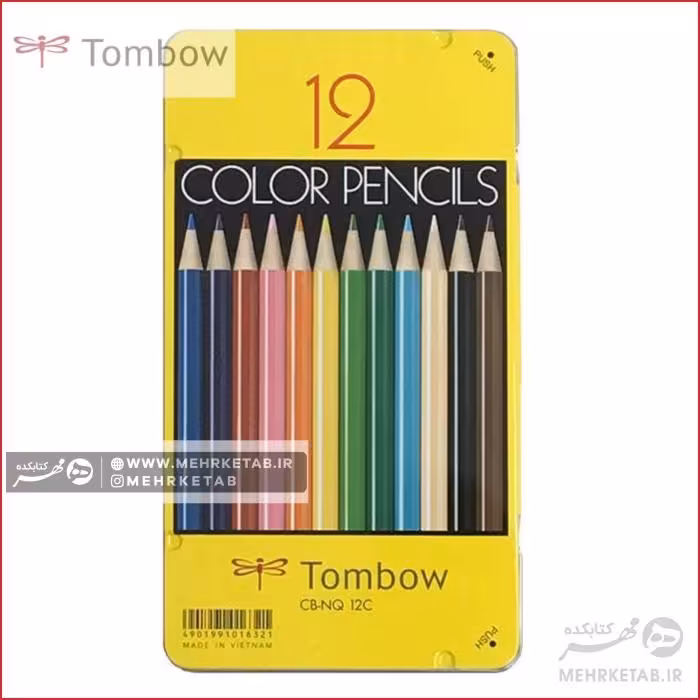 مداد رنگی 12 رنگ تامبو Tombow 12 Color Pencil