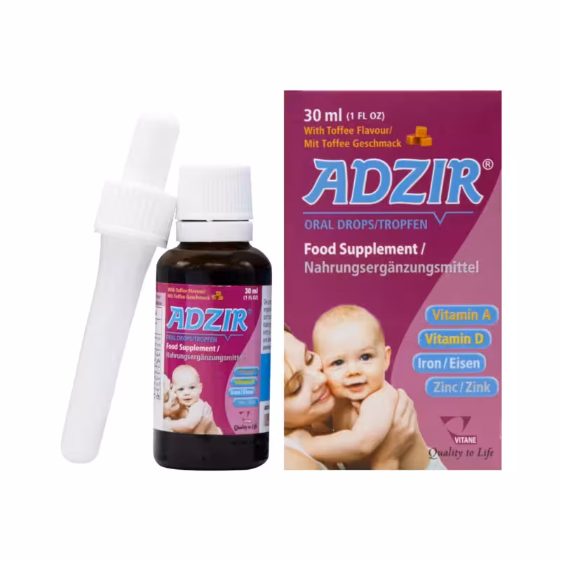 قطره آدزیر ویتان – تامین ویتامین A و D کودکان و نوزادان