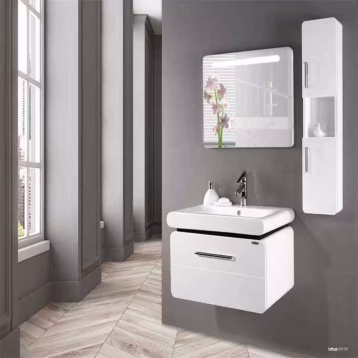 کابینت و روشویی طرح مدرن مدل لارنس LAWRENCE 750 ابعاد 50 * 76 سانتیمتر