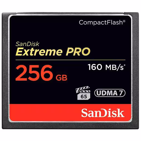 کارت حافظه CompactFlash سن دیسک مدل Extreme Pro سرعت 160M ظرفیت 256 گیگابایت - فروشگاه اینترنتی پروتاچ