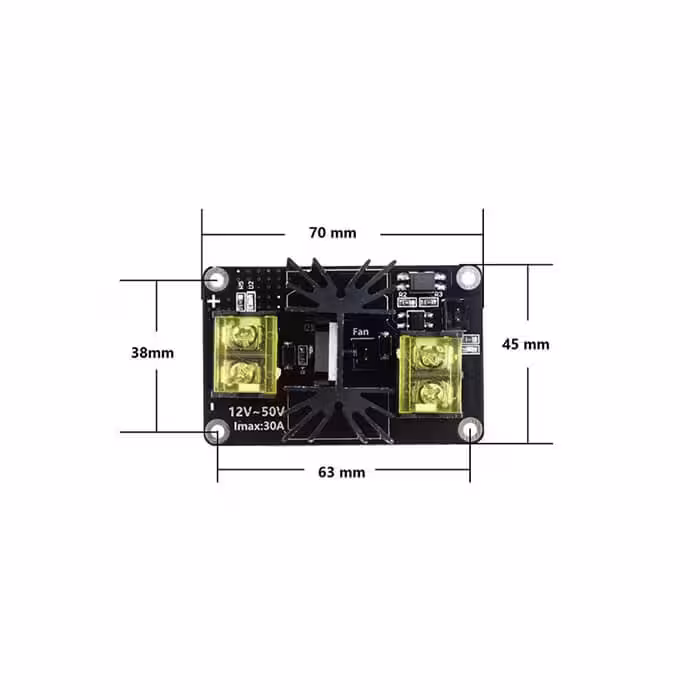 خرید و قیمت ماژول پاور هیت بد پرینتر سه بعدی Module Mos 25A