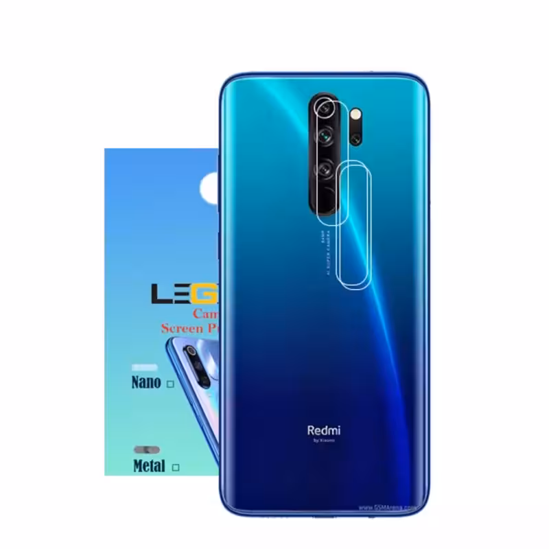 محافظ لنز دوربین لجند مدل نانو گلس مناسب برای موبایل شیائومی Redmi Note 8 Pro بسته 3 عددی