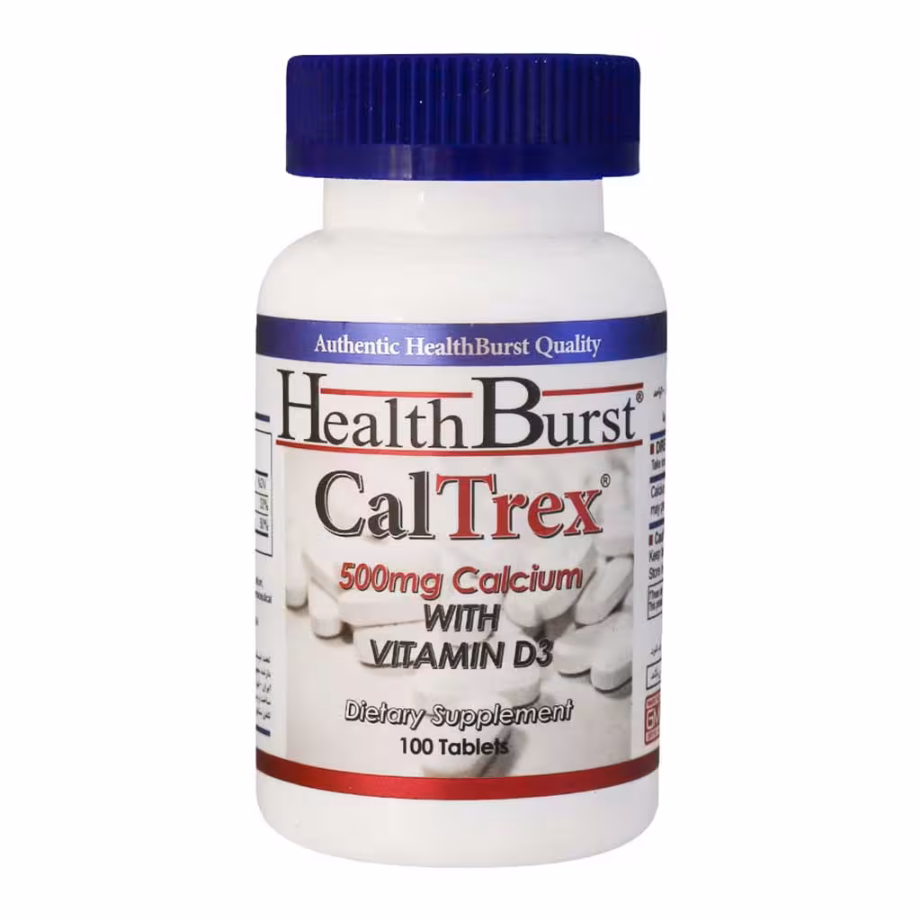 قرص کلترکس کلسیم دی 100عددی هلث برست Health Burst