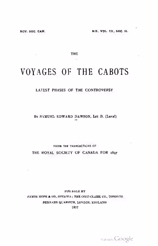 خرید و دانلود نسخه کامل کتاب The Voyages of the Cabots ; latest phases of the controversy