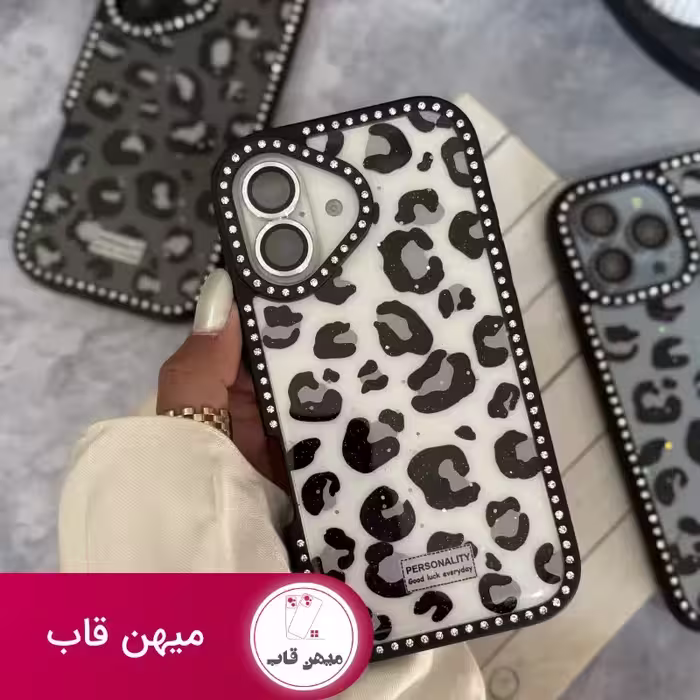 قاب پلنگی نگین دار - کد (125971)