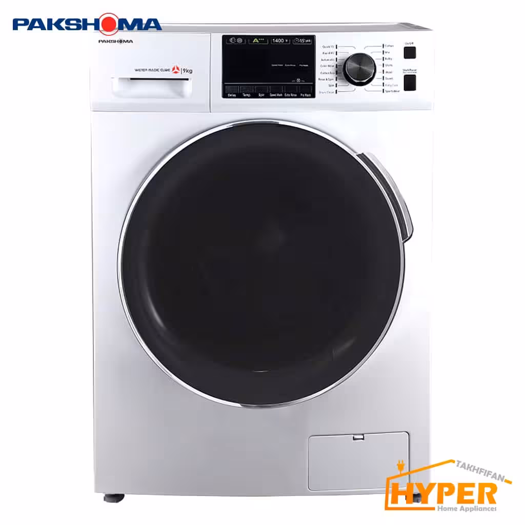 ماشین لباسشویی پاکشوما TFU-94407 WT سفید 9 کیلویی