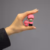 فلش مموری طرح پسرک و دخترک مدل Ul -Boy and girlظرفیت 64 گیگابایت مجموعه 2 عددی