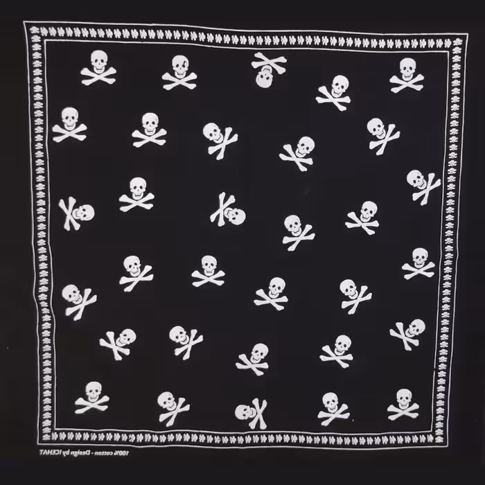 باندانا طرح اسکلت و جمجمه be3