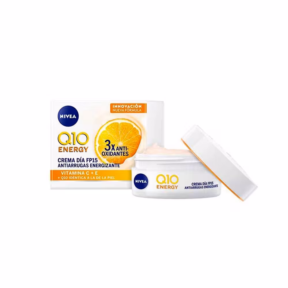 مشخصات، خرید و قیمت کرم ضد چروک روز نیوآ Q10 Energy با SPF15 حاوی ویتامین C و E حجم 50 میل ⭐️ ویان مارکت