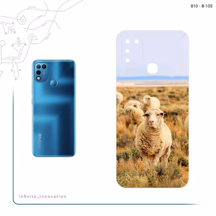 برچسب پوششی ماهوت مدل Sheep مناسب برای گوشی موبایل اینفینیکس Hot 10 Play