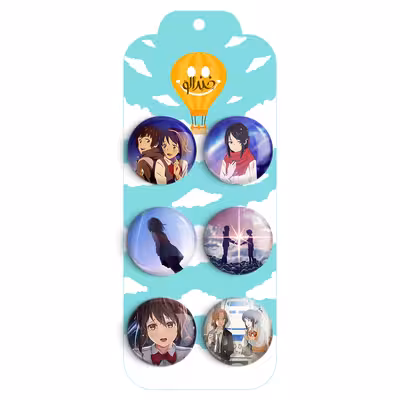 پیکسل خندالو مدل انیمه یورنیم کد 855A مجموعه 6 عددی