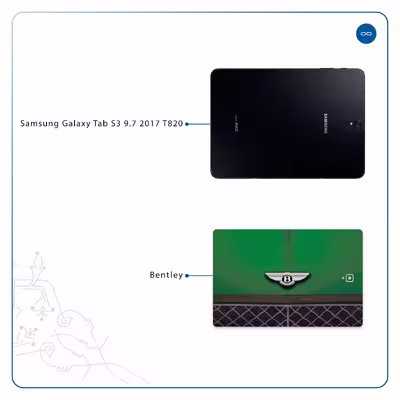 برچسب پوششی ماهوت مدل Bentley مناسب برای تبلت سامسونگ Galaxy Tab S3 9.7 2017 T820
