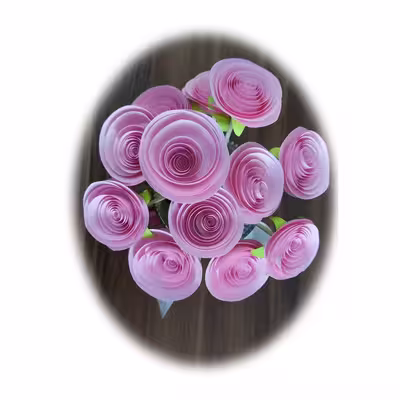 گل مصنوعی مدل رز ژولیت کد MK87 مجموعه 4 عددی