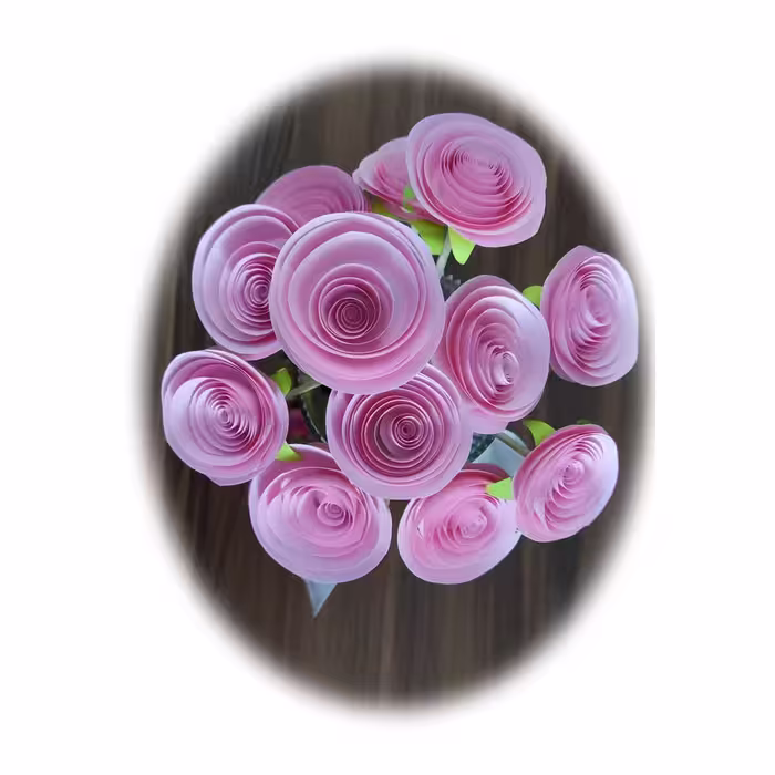 گل مصنوعی مدل رز ژولیت کد MK87 مجموعه 4 عددی