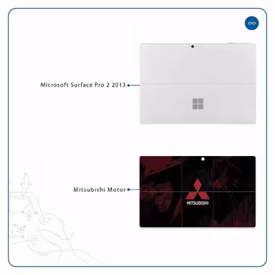 برچسب پوششی ماهوت مدل Mitsubishi Motor مناسب برای تبلت مایکروسافت Surface Pro 2 2013