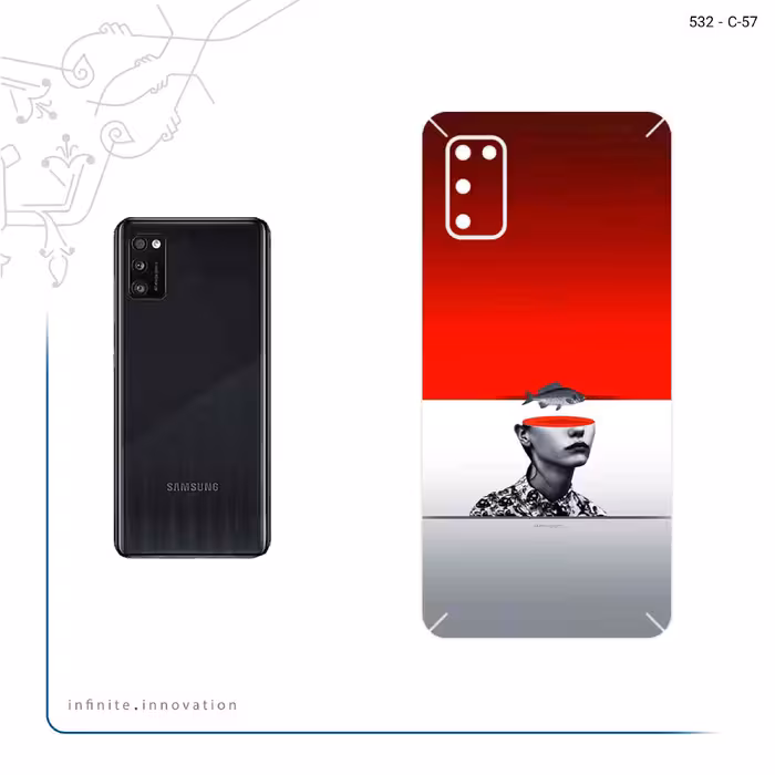 برچسب پوششی ماهوت مدل Collage of surreal Portrait of Women 1 مناسب برای گوشی موبایل سامسونگ Galaxy A41