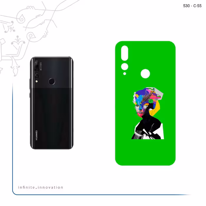 برچسب پوششی ماهوت مدل Collage of Women Portrait 3 مناسب برای گوشی موبایل هوآوی Y9 Prime 2019