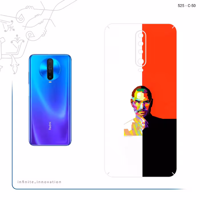 برچسب پوششی ماهوت مدل Collage of Steve Jobs 1 مناسب برای گوشی موبایل شیائومی Redmi K30
