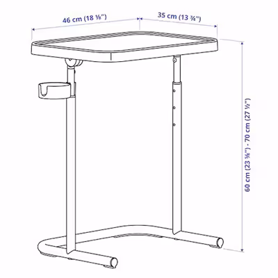 میز لپ تاپ ایکیا مدل BJORKASEN