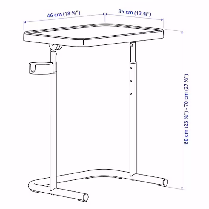 میز لپ تاپ ایکیا مدل BJORKASEN