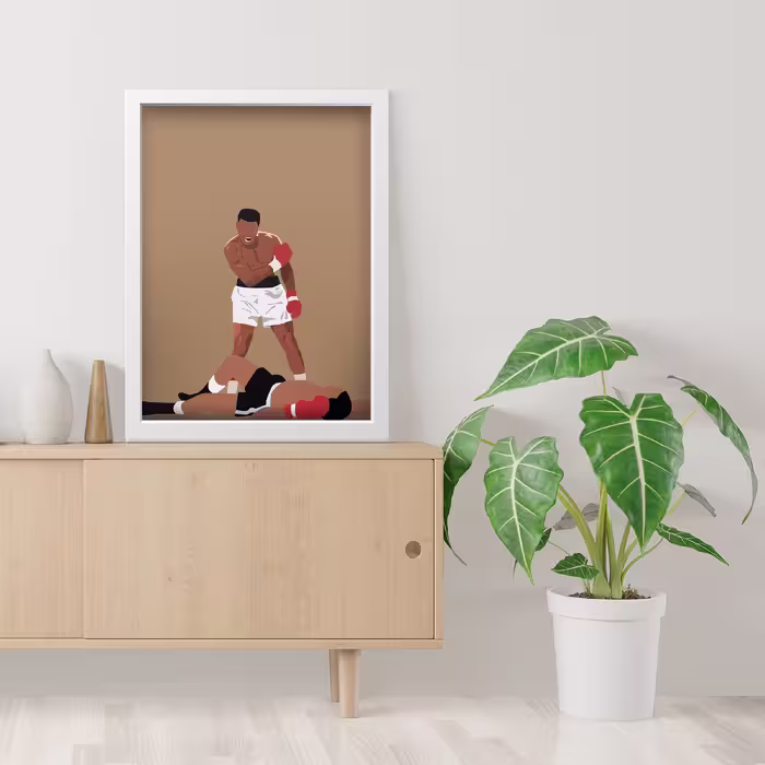 تابلو مدل مینیمال DOG کدS0118-w