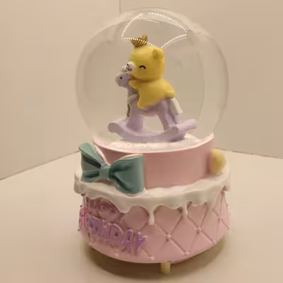 گوی موزیکال مدل پمپی تولد و شادی خرس